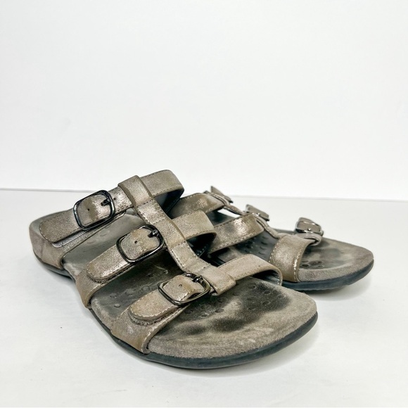 Vionic Misa Silver Sandals Size 7 Women’s Orthotic Orthopedic Comfort - Picture 1 of 4